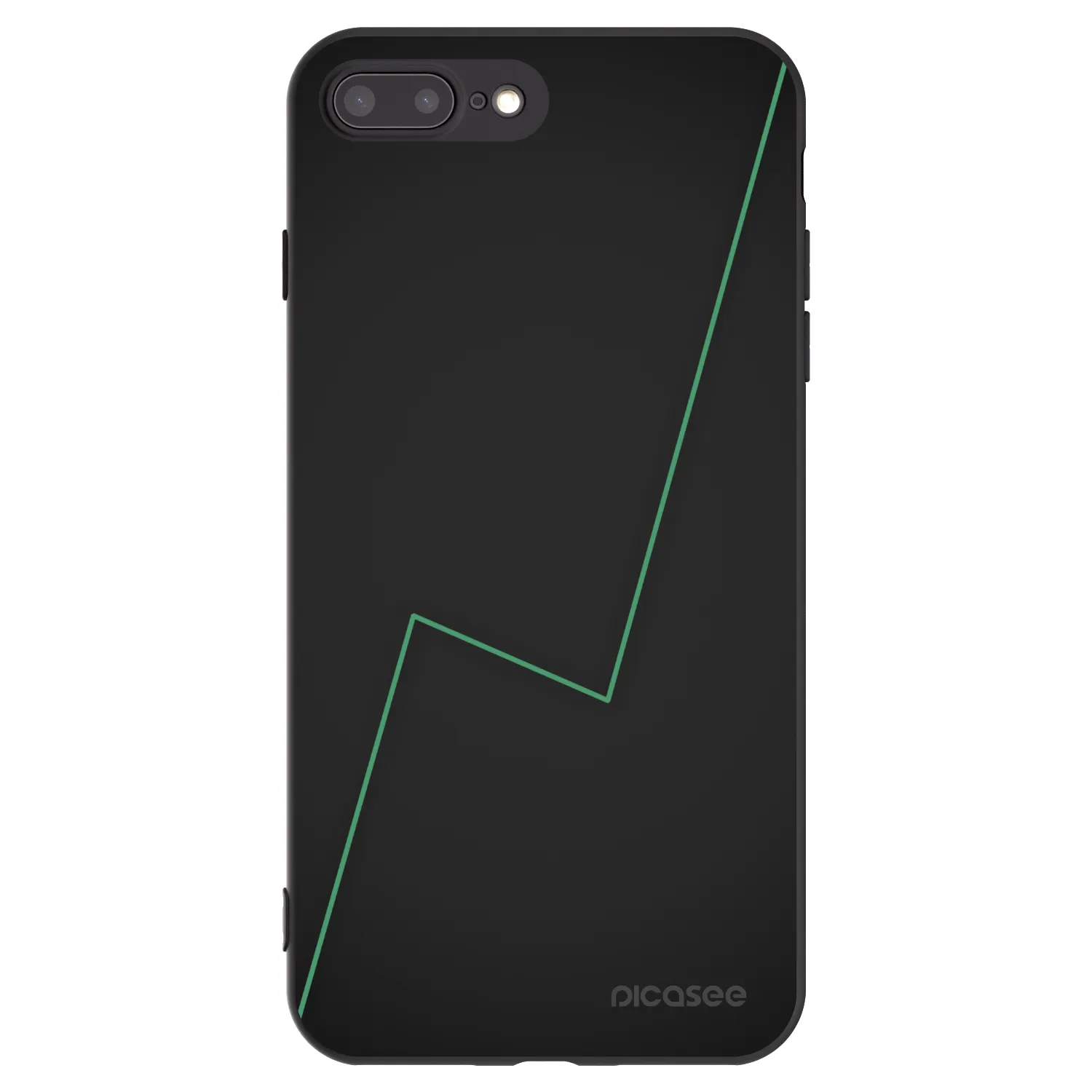 Picasee silikónový čierny obal pre Apple iPhone 8 Plus - Consistency