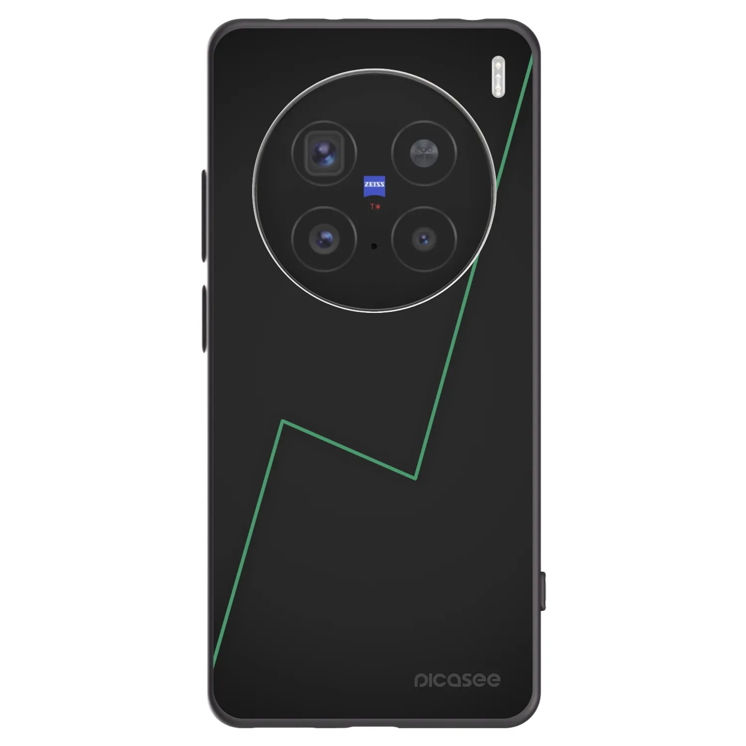 Picasee silikónový čierny obal pre Vivo X200 Pro - Consistency