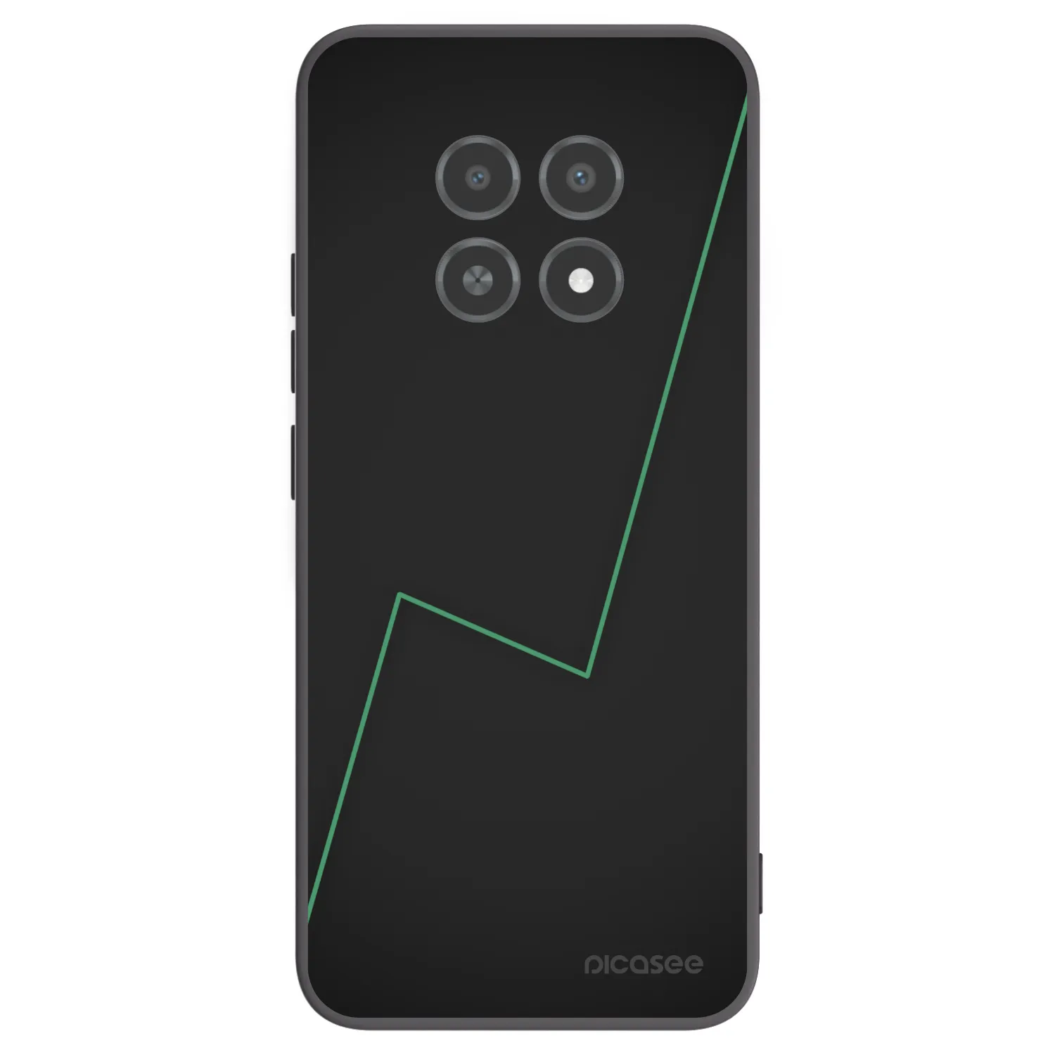Picasee silikónový čierny obal pre Realme 12X - Consistency