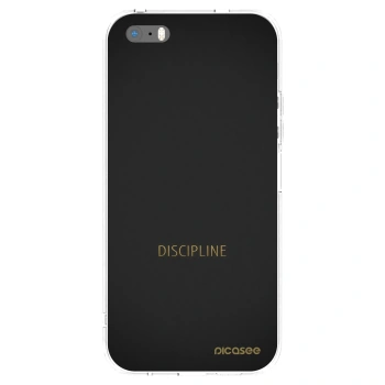 Picasee silikónový prehľadný obal pre Apple iPhone 5/5S/SE - Discipline