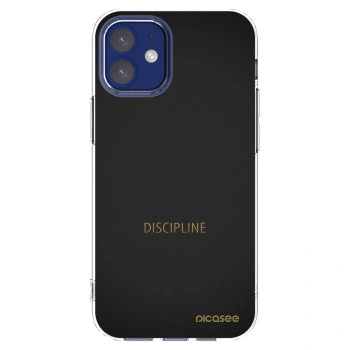 Picasee silikónový prehľadný obal pre Apple iPhone 12 mini - Discipline