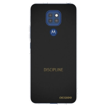 Picasee silikónový prehľadný obal pre Motorola Moto G9 Play - Discipline