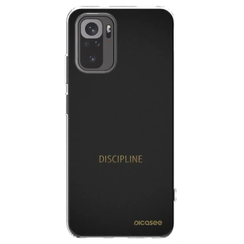 Picasee silikónový prehľadný obal pre Xiaomi Redmi Note 10 - Discipline