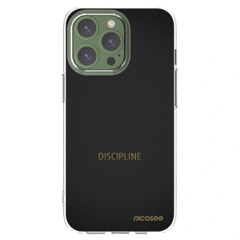 Picasee silikónový prehľadný obal pre Apple iPhone 13 Pro - Discipline