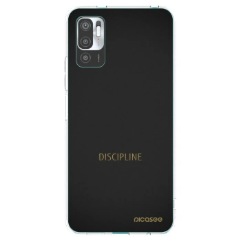 Picasee silikónový prehľadný obal pre Xiaomi Redmi Note 10 5G - Discipline