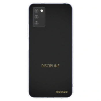 Picasee silikónový prehľadný obal pre Samsung Galaxy A02s A025G - Discipline