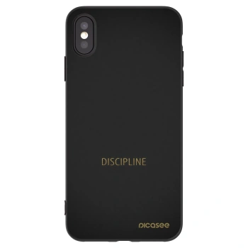 Picasee silikónový čierny obal pre Apple iPhone XS Max - Discipline