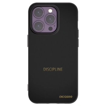 Picasee silikónový čierny obal pre Apple iPhone 14 Pro - Discipline