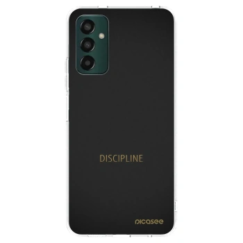 Picasee silikónový prehľadný obal pre Samsung Galaxy M13 M135F - Discipline
