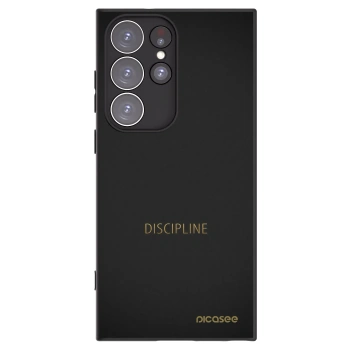 Picasee silikónový čierny obal pre Samsung Galaxy S23 Ultra 5G - Discipline