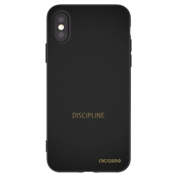 Picasee silikónový čierny obal pre Apple iPhone X/XS - Discipline
