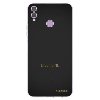 Picasee silikónový prehľadný obal pre Honor 8X - Discipline