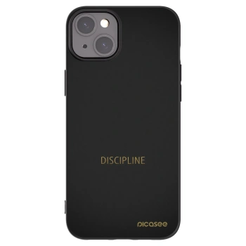 Picasee silikónový čierny obal pre Apple iPhone 15 Plus - Discipline