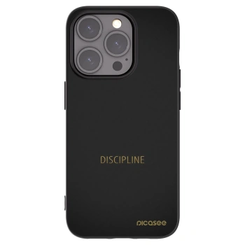 Picasee silikónový čierny obal pre Apple iPhone 15 Pro - Discipline