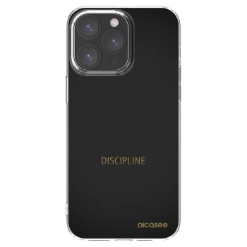 Picasee silikónový prehľadný obal pre Apple iPhone 15 Pro Max - Discipline