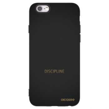 Picasee silikónový čierny obal pre Apple iPhone 6/6S - Discipline
