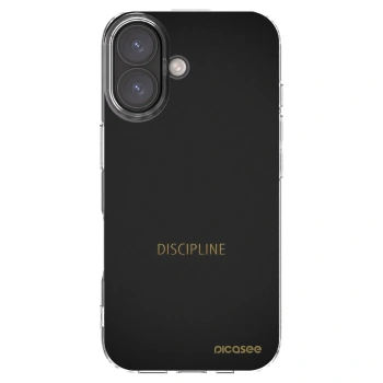 Picasee silikónový prehľadný obal pre Apple iPhone 16 - Discipline