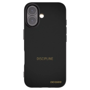 Picasee silikónový čierny obal pre Apple iPhone 16 - Discipline