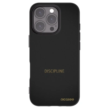 Picasee silikónový čierny obal pre Apple iPhone 16 Pro - Discipline