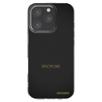 Picasee silikónový prehľadný obal pre Apple iPhone 16 Pro - Discipline