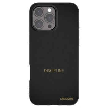 Picasee silikónový čierny obal pre Apple iPhone 16 Pro Max - Discipline