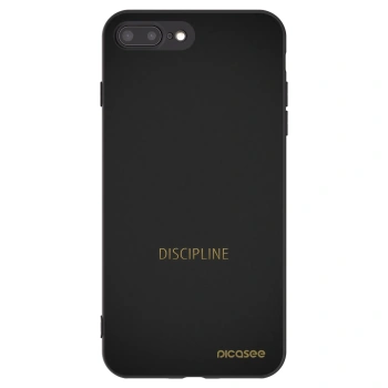 Picasee silikónový čierny obal pre Apple iPhone 8 Plus - Discipline