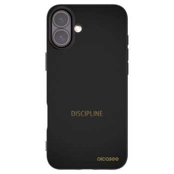 Picasee silikónový čierny obal pre Apple iPhone 16 Plus - Discipline