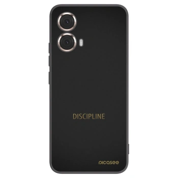 Picasee silikónový čierny obal pre Motorola Moto G85 - Discipline