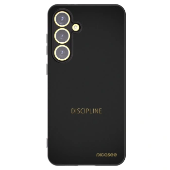 Picasee silikónový čierny obal pre Samsung Galaxy S24 FE S721B - Discipline