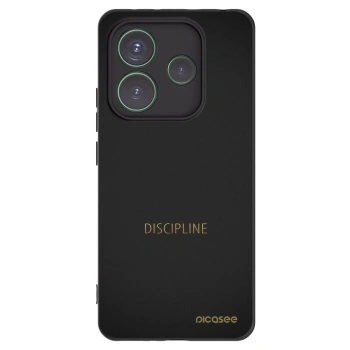 Picasee silikónový čierny obal pre Xiaomi Redmi Note 14 5G - Discipline