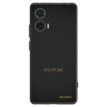 Picasee silikónový čierny obal pre Motorola Moto G35 5G - Discipline