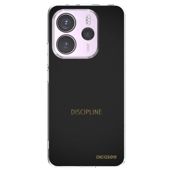 Picasee silikónový prehľadný obal pre Xiaomi Redmi Note 14 4G - Discipline