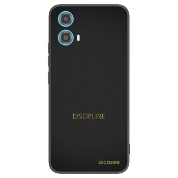 Picasee silikónový čierny obal pre Motorola Moto G34 5G - Discipline