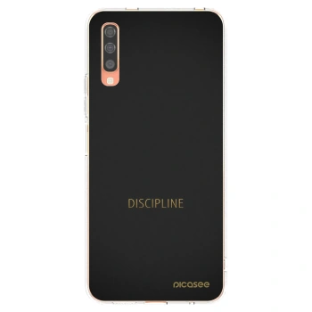 Picasee silikónový prehľadný obal pre Samsung Galaxy A70 A705F - Discipline
