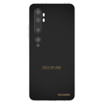 Picasee silikónový prehľadný obal pre Xiaomi Mi Note 10 (Pro) - Discipline