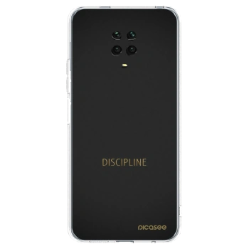 Picasee silikónový prehľadný obal pre Xiaomi Redmi Note 9 Pro - Discipline