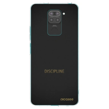 Picasee silikónový čierny obal pre Xiaomi Redmi Note 9 - Discipline