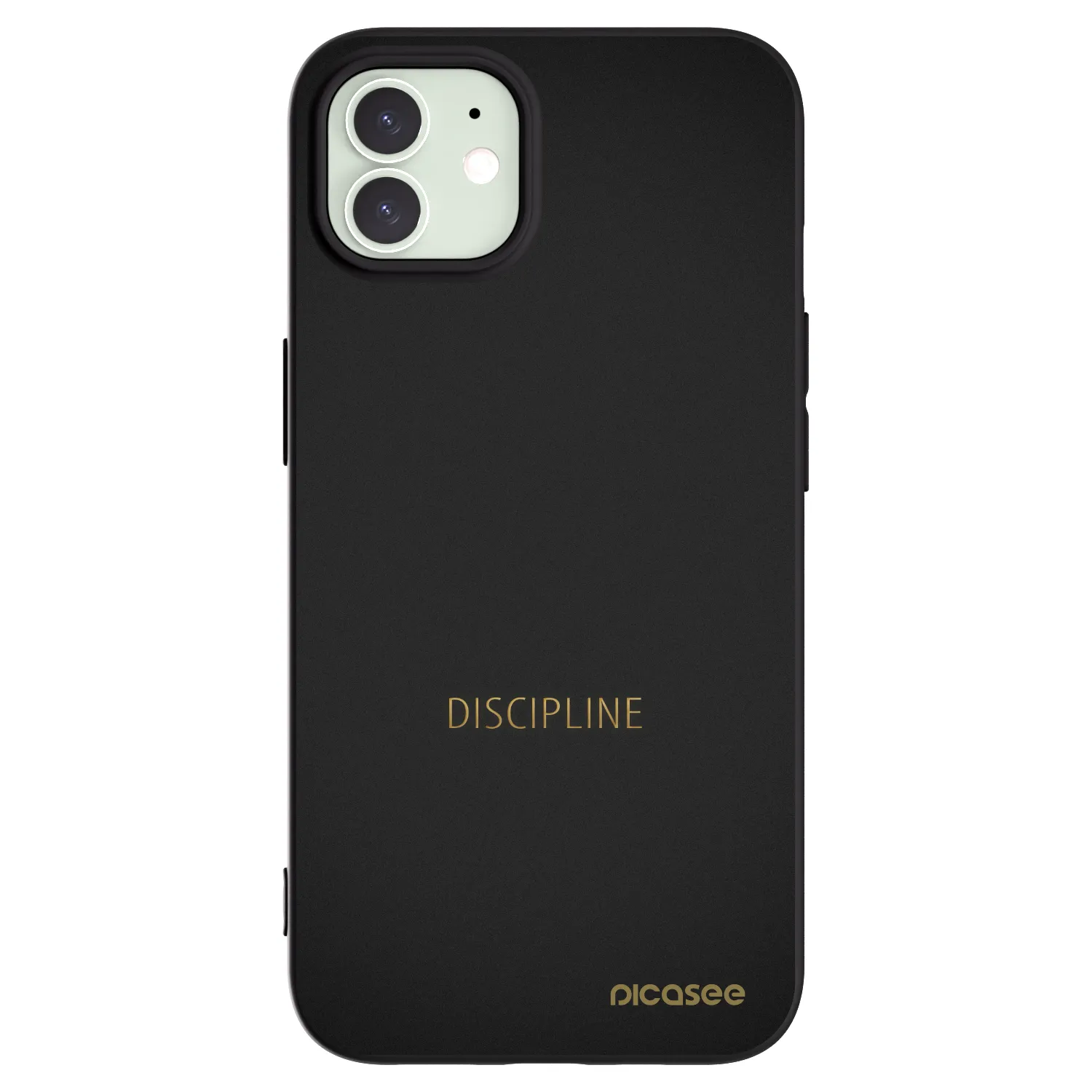 Picasee silikónový čierny obal pre Apple iPhone 12 - Discipline