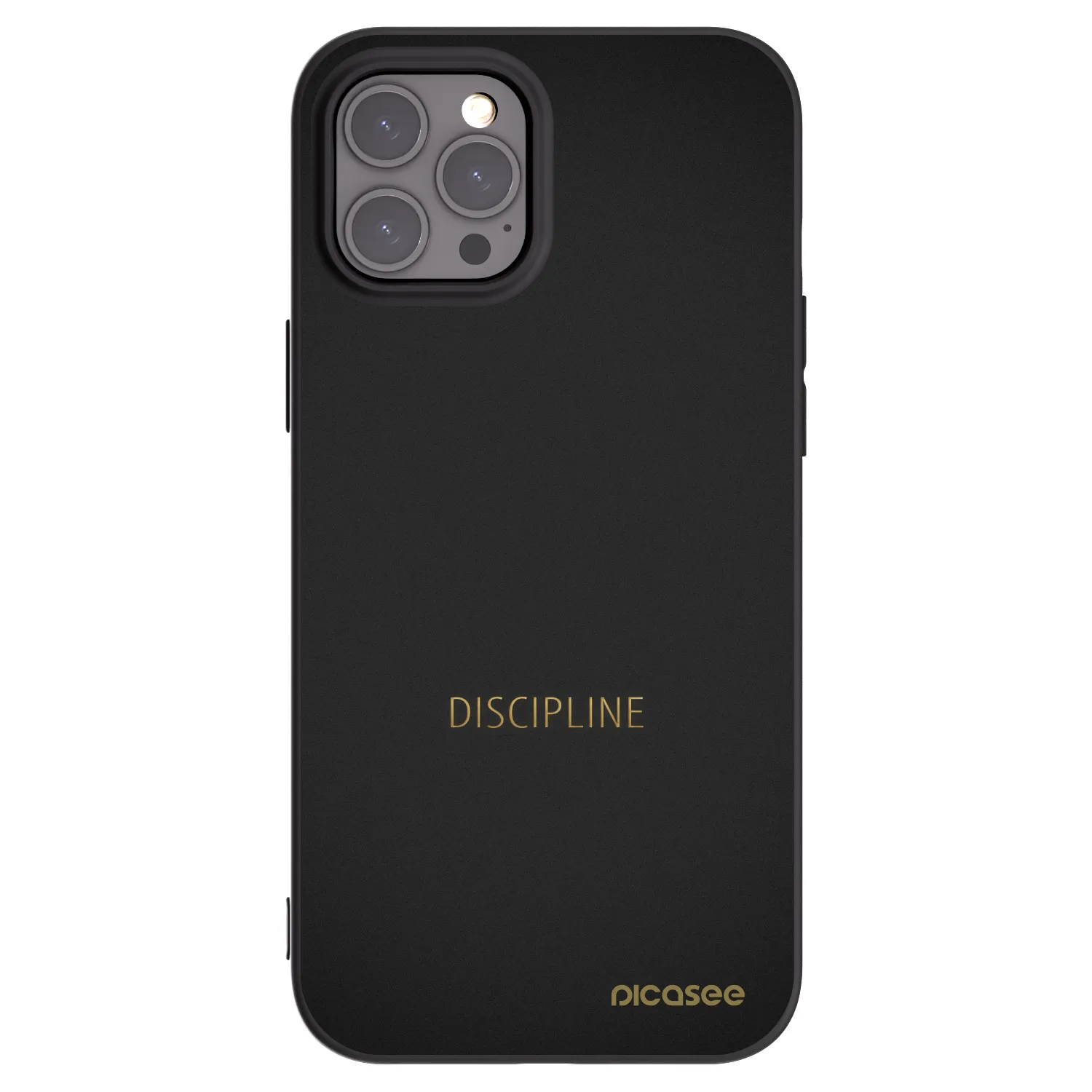 Silikónový čierny obal pre Apple iPhone 12 Pro Max - Discipline