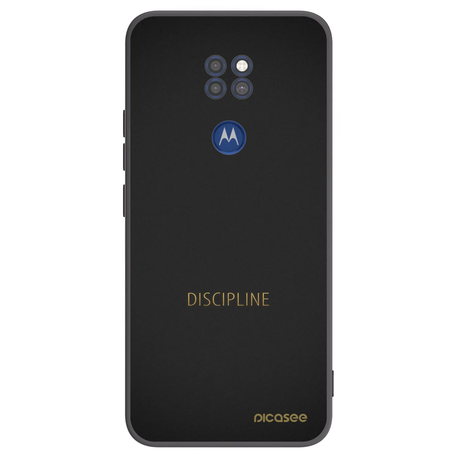 Picasee silikónový čierny obal pre Motorola Moto G9 Play - Discipline
