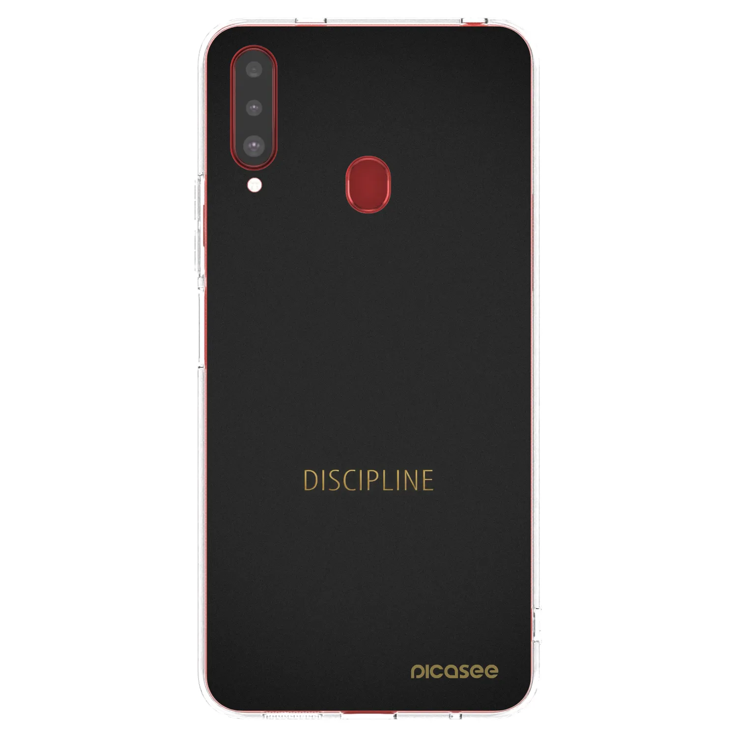 Picasee silikónový prehľadný obal pre Samsung Galaxy A20s - Discipline