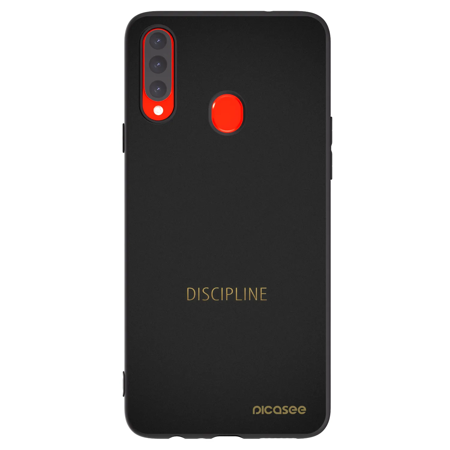 Picasee silikónový čierny obal pre Samsung Galaxy A20s - Discipline