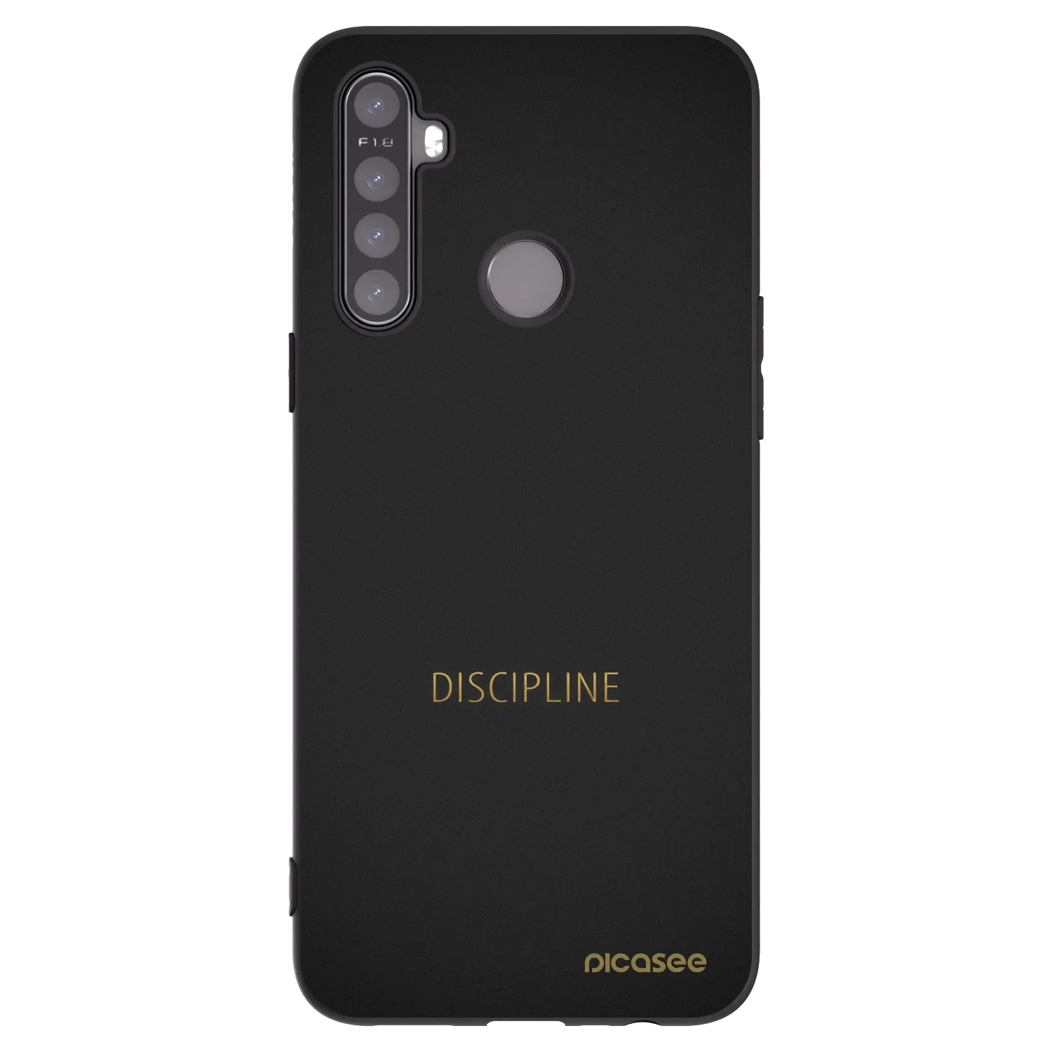 Picasee silikónový čierny obal pre Realme 6i - Discipline