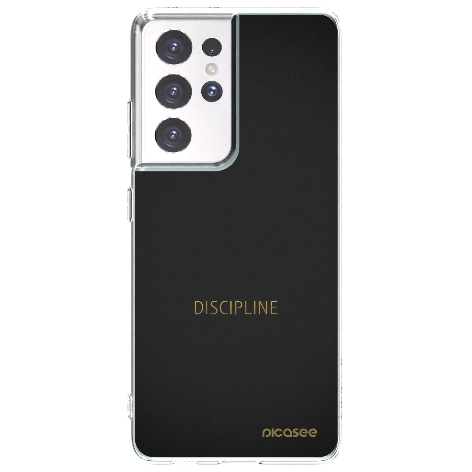 Picasee silikónový prehľadný obal pre Samsung Galaxy S21 Ultra 5G G998B - Discipline