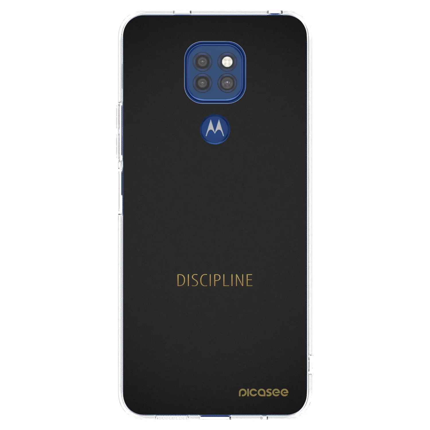 Silikónový prehľadný obal pre Motorola Moto G9 Play - Discipline