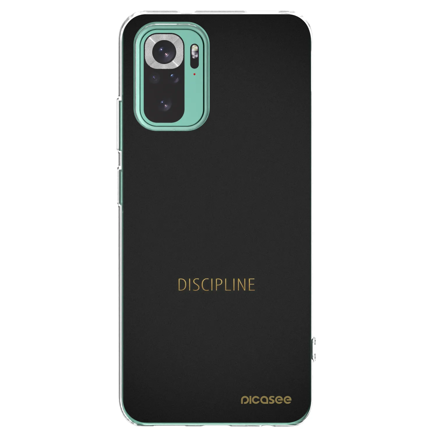 Picasee silikónový prehľadný obal pre Xiaomi Redmi Note 10 Pro - Discipline