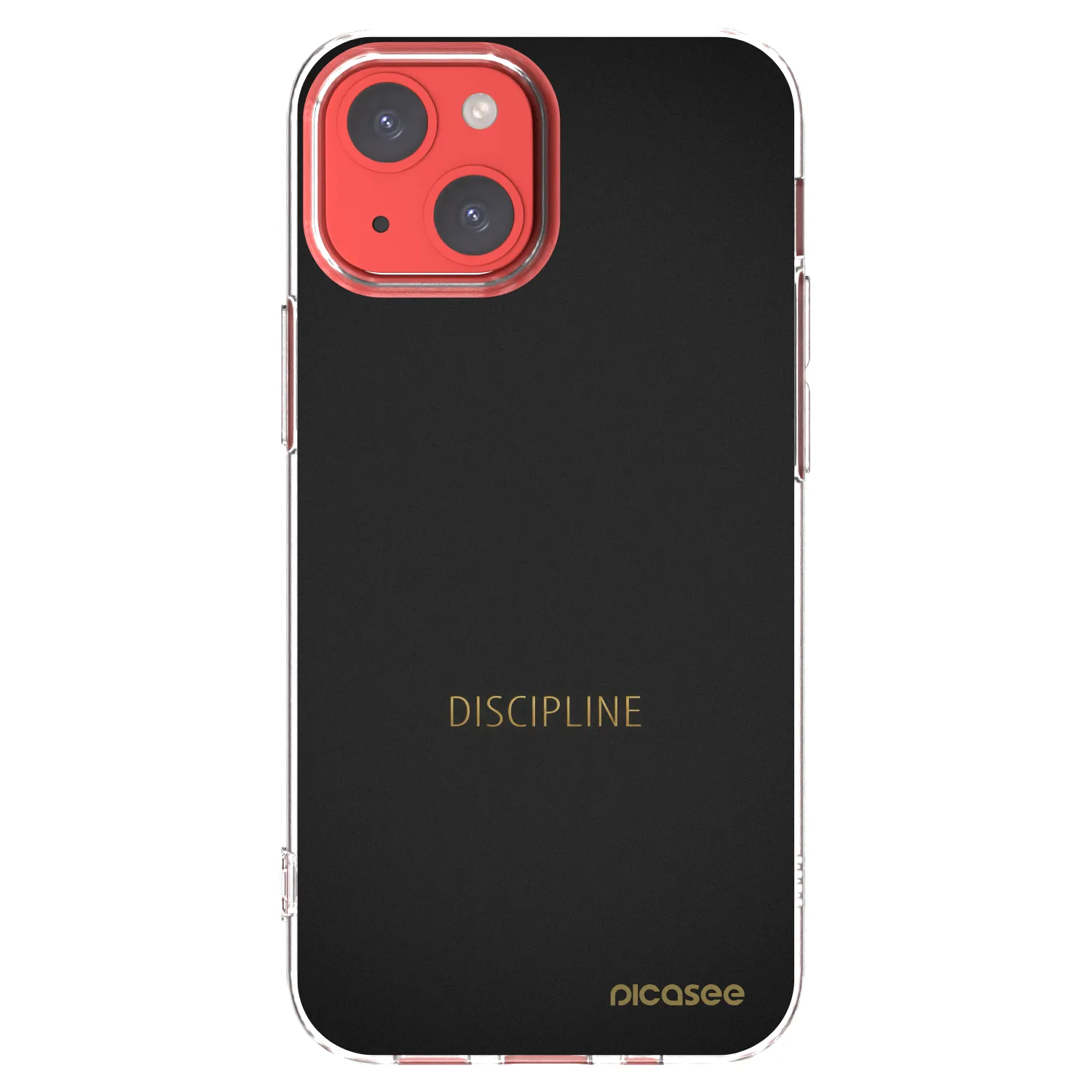 Silikónový prehľadný obal pre Apple iPhone 13 mini - Discipline