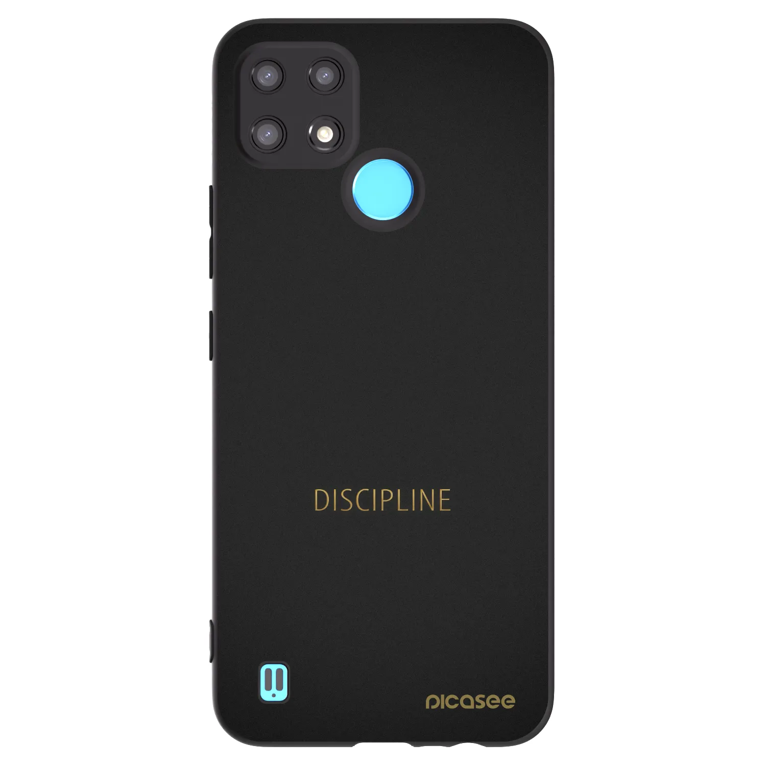 Picasee silikónový čierny obal pre Realme C21 - Discipline