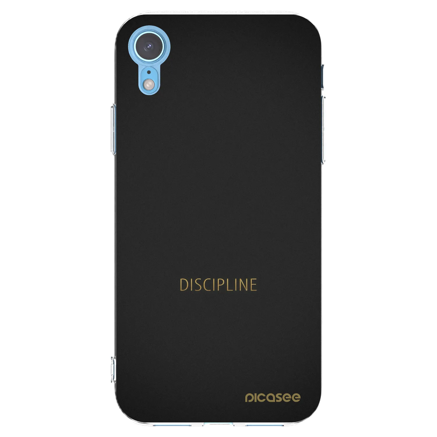 Silikónový prehľadný obal pre Apple iPhone XR - Discipline