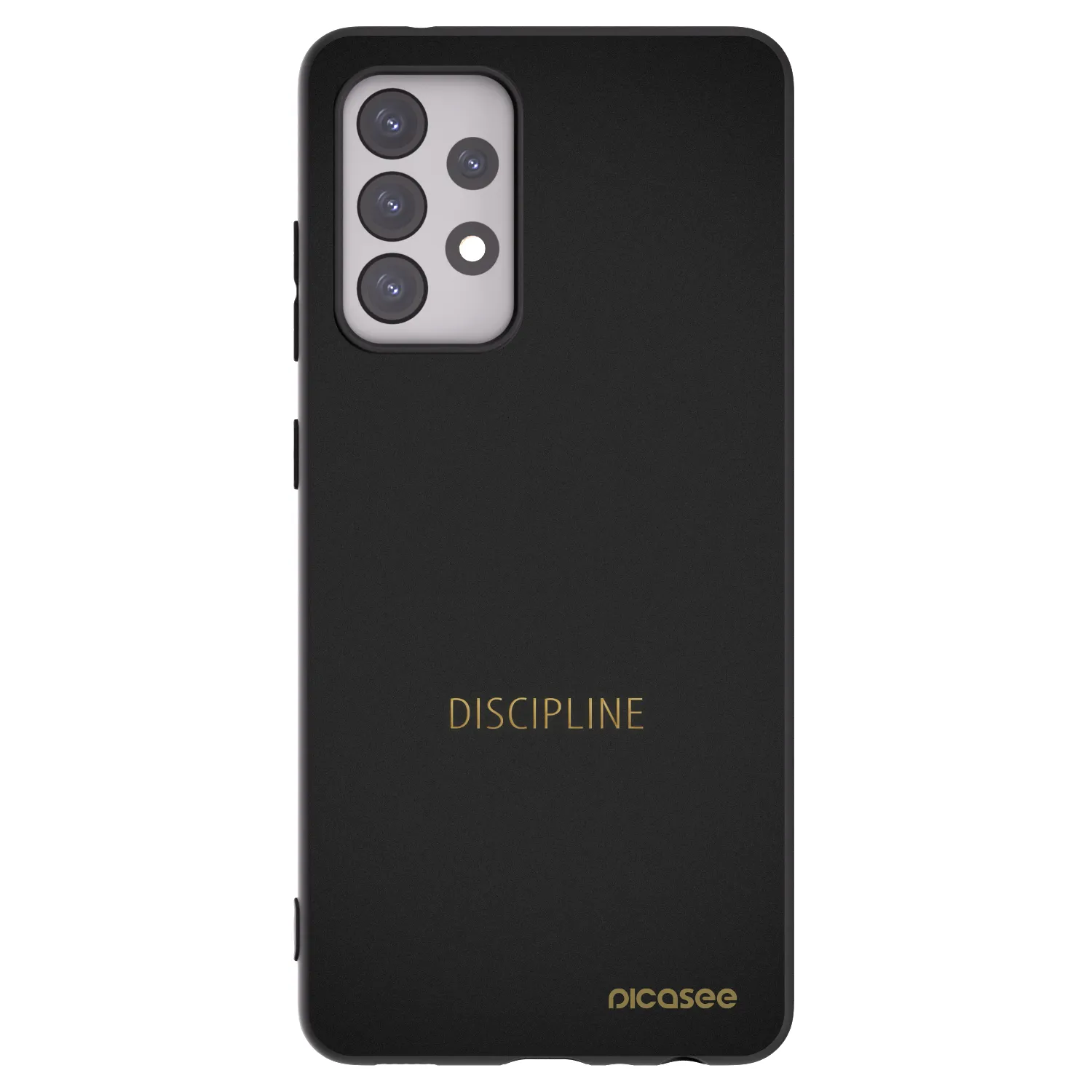 Picasee silikónový čierny obal pre Samsung Galaxy A52s 5G A528B - Discipline